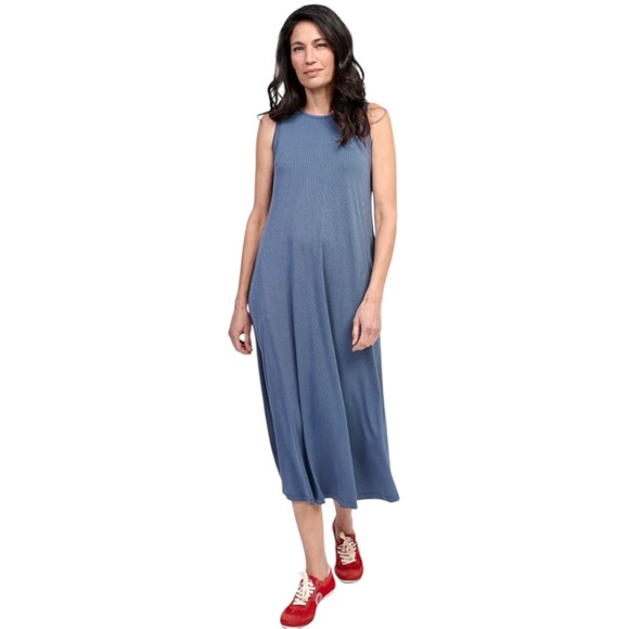 Alembika Dresses & Skirts - Alembika Essential Sleeveless Midi Dress Blue Mist Size 0 US 4-6 A-Line Pockets